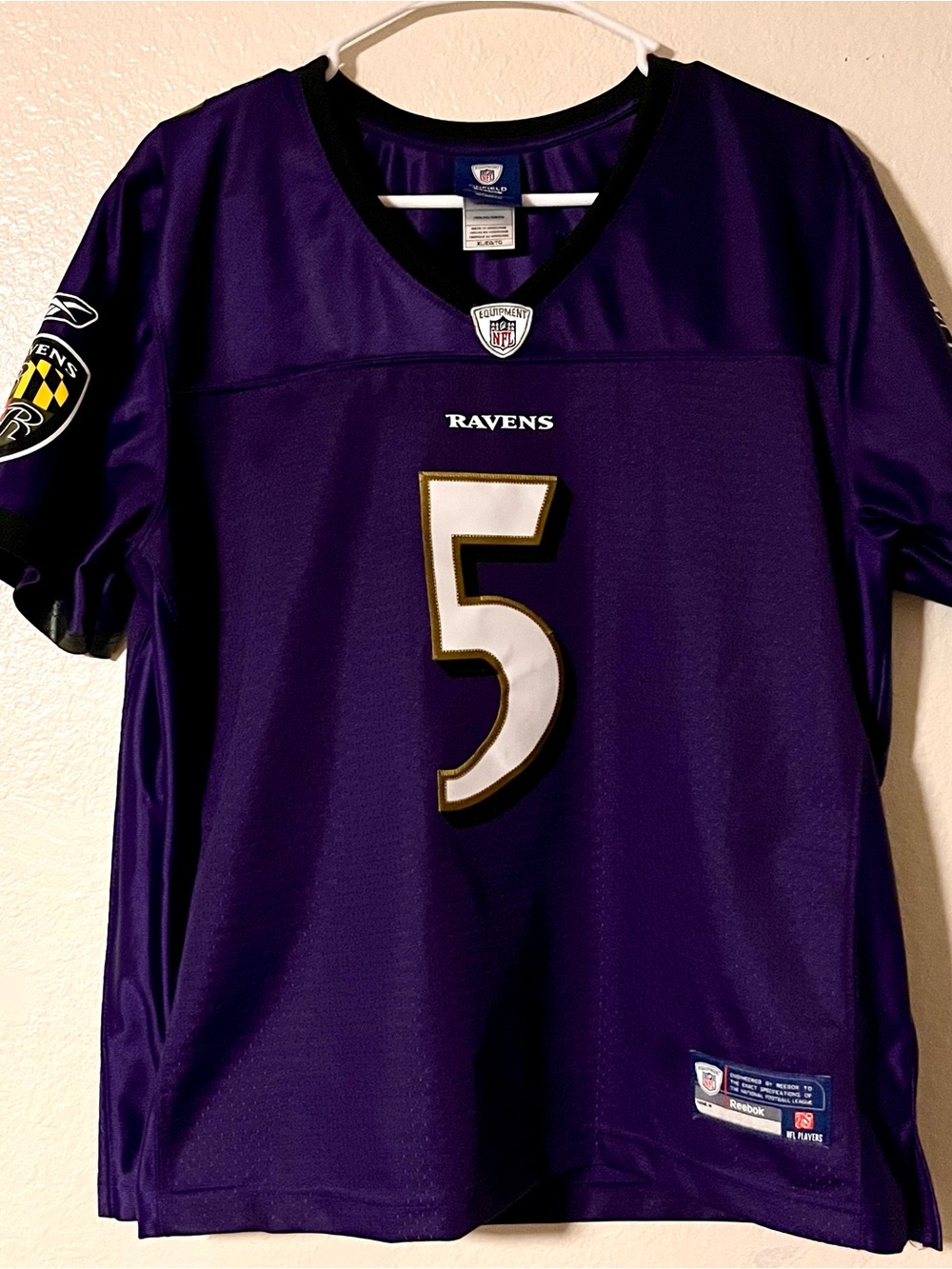 Wmns Reebok NFL Baltimore Ravens Flacco Jersey (XL)